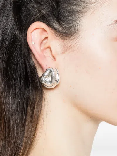 Completedworks Knoll Abstract Earrings In White