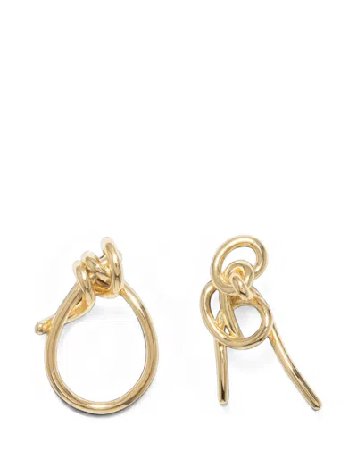 Completedworks Knot Earrings In Gold