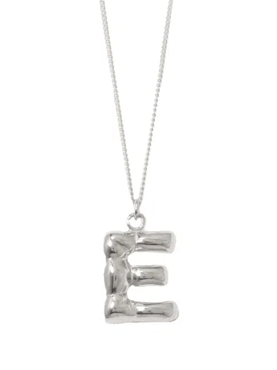 Completedworks Lettering-pendant Necklace In Silver