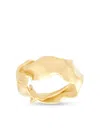 Completedworks Not So Big Crunched Ring In Gold