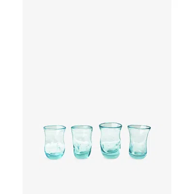 Completedworks 'notsobig' Thaw Tiny Glasses Set Of Four Clear In Blue