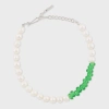 Completedworks Paul Smith  Pearl & Green Glass Bead Bracelet By  Multicolour In Multicolour