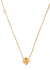 Completedworks Pearl And 18kt Gold-plated Pendant Necklace In Gold