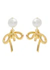 Completedworks 18k Gold-plated Bow Earrings In Gold