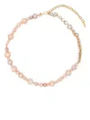 Completedworks Gold Vermeil Pearl And Crystal Necklace In Gold