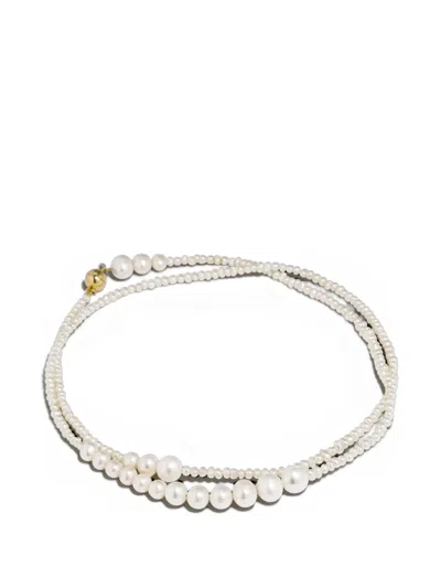 Completedworks Pearl Layered Necklace In Gold