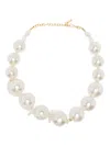 Completedworks Pearl Necklace In Brown