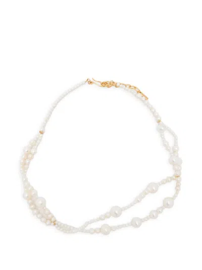Completedworks Pearl Necklaces In White