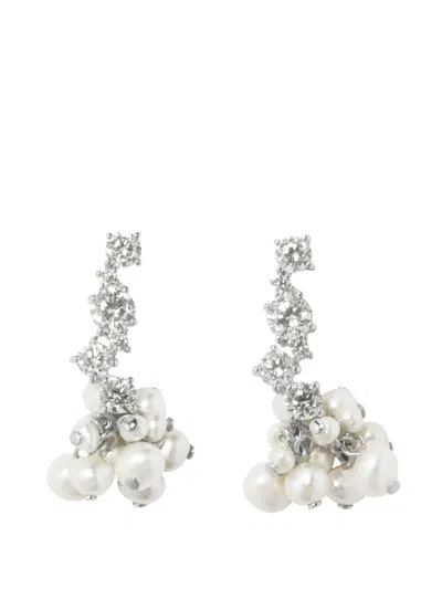 Completedworks Pearl-embellished Drop Earrings In Silber