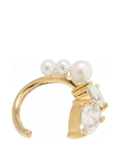 Completedworks Pearl-embellished Ear Cuff In Gold