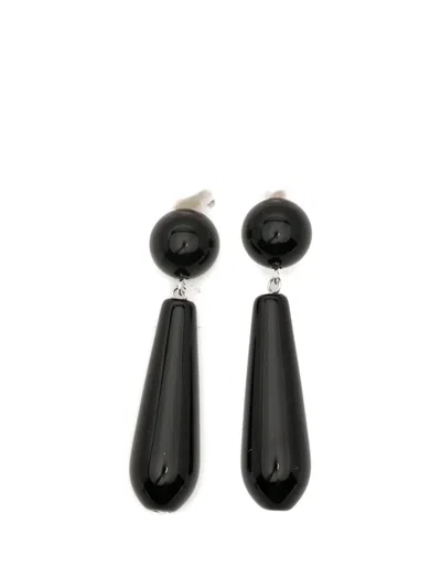 Completedworks Pearl-embellishment Earrings In Black