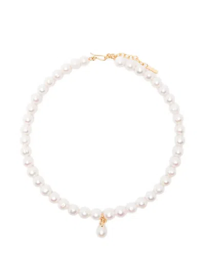Completedworks Pearl-pendant Necklace In White