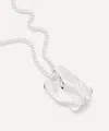 Shop Completedworks Platinum-plated Corrugated Pendant Necklace