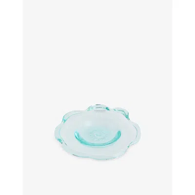 Completedworks Pond Small Glass Side Plate Clear In Blue