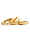 Completedworks Post-capital 14kt Gold-plated Rings In Gold