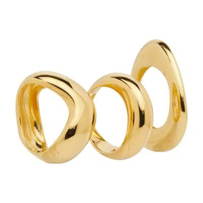 Completedworks Post-capital Rings In Gold