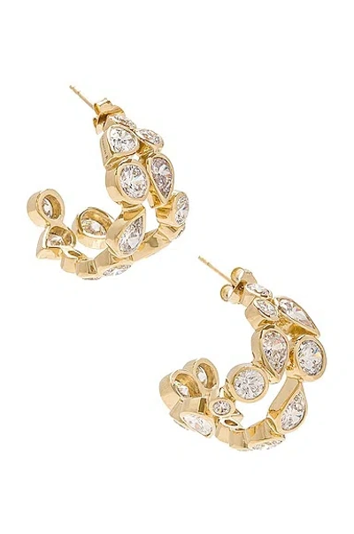 Completedworks Recycled Silver Stone Earrings In 14k Gold Plate
