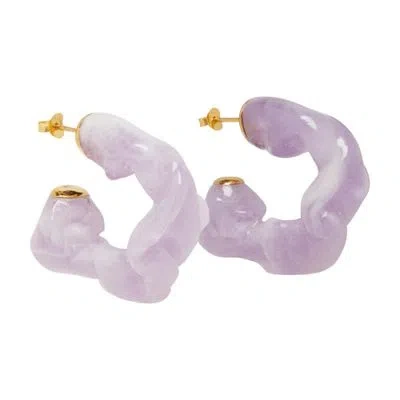 Completedworks Ruffle Earrings In Silver