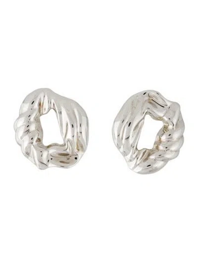 Pre-owned Completedworks Scrunch Drop Hoop Earrings In Multi