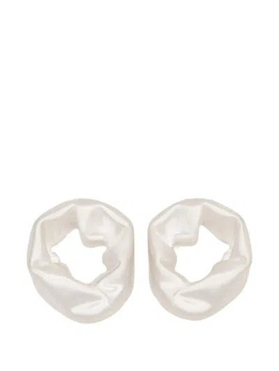 Completedworks Scrunch Earrings In Metallic