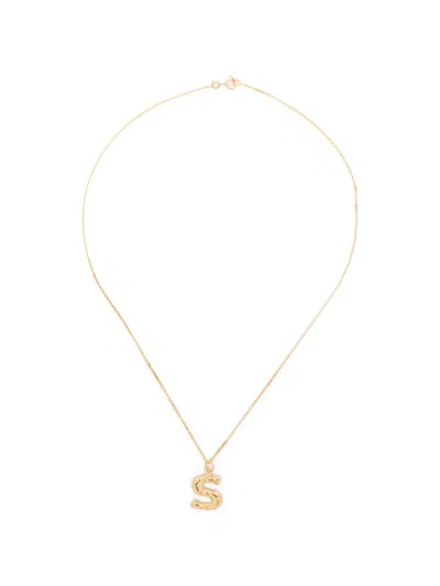 Completedworks S-pendant Necklace In Gold