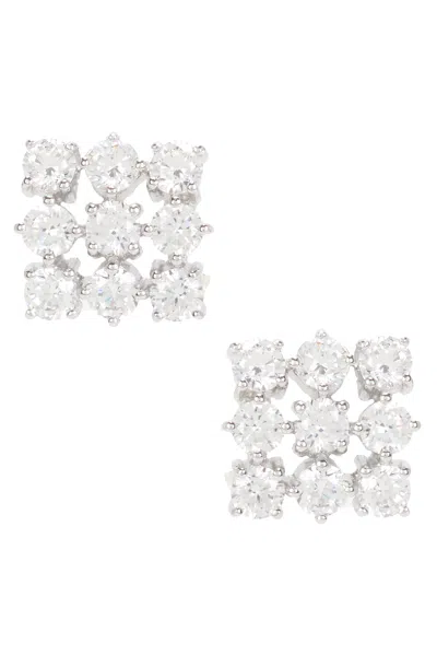 Completedworks Stud Earrings In Rhodium