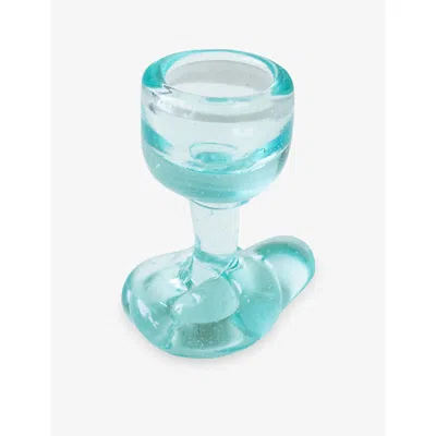 Completedworks Sunday Morning Glass Egg Cup Clear In Blue