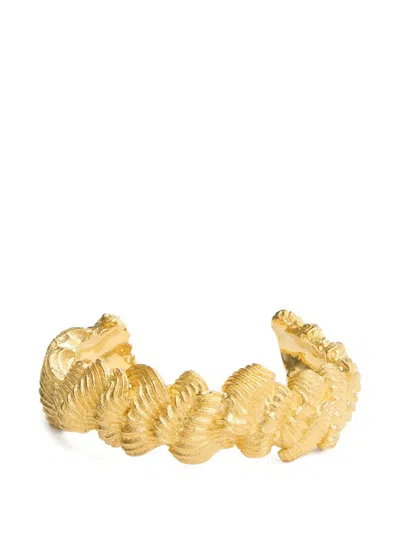Completedworks Textured Cuff Bracelet In Gold