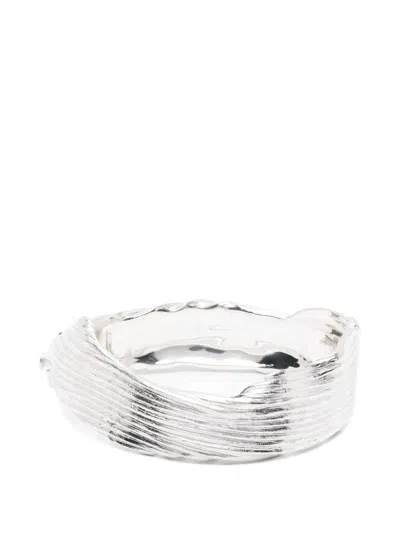 Completedworks Textured Cuff Bracelet In Metallic