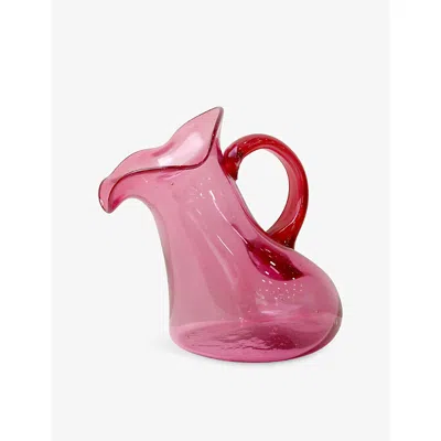 Completedworks Thaw Large Glass Jug Magenta In Pink
