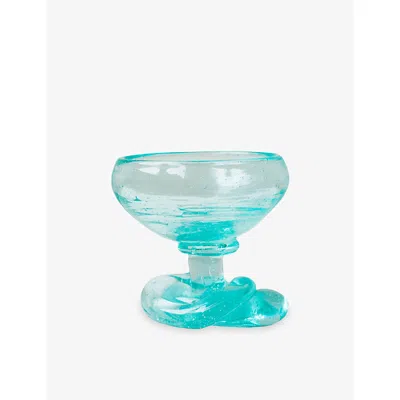 Completedworks The Slow Thaw Glass Ice Cream Bowl Clear In Blue