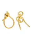 Completedworks Thread Ii Asymmetric 18kt Gold Vermeil Earrings In Gold