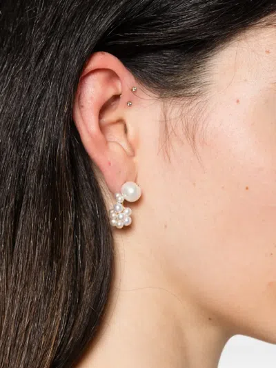 Completedworks Till The Stars Wane Earrings In White