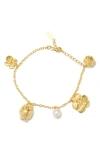Completedworks Tumbled Multi Charm Bracelet