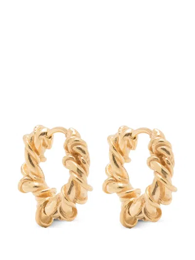 Completedworks Twisted Earrings In Metallic