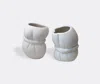 Completedworks Two Misfits Rope-detailing Vases (14.5cm) In White