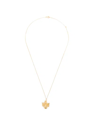 Completedworks Virgo Zodiac Balloon Angel-pendant Necklace In Gold