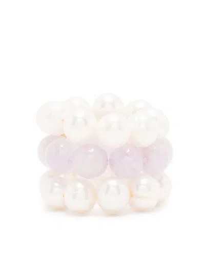 Completedworks Beaded Crystal-embellished Ring In White