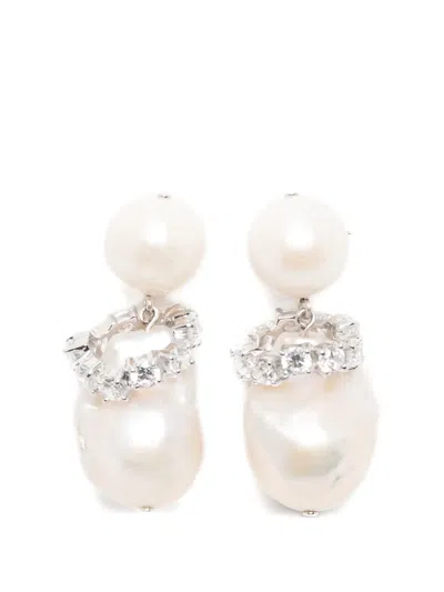 Completedworks Woah! Did Life Just Give Me A Lemon Pearl-embellished Earrings In White