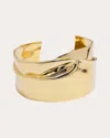 Completedworks Ridge Gold-plated Cuff In Gold