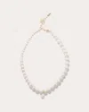 Completedworks Pearl And Zirconia Recycled Gold Vermeil Necklace In White