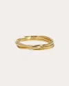 Completedworks Coil Hinged Bangle In Gold