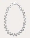 Completedworks Women's Cubic Zirconia & Silvertone Station Necklace In Silver