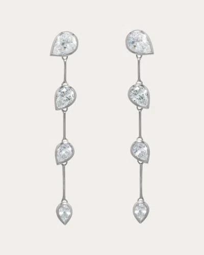 Completedworks Women's Cubic Zirconia Drop Earrings In Silver