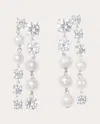 Completedworks Women's Freshwater Pearl & Cubic Zirconia Drop Earrings In White