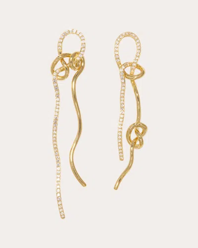 Completedworks Women's Not Even The Mathematician 18k Gold-plated Sterling Silver And Topaz Earrings