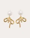Completedworks 18k Gold-plated Bow Earrings In Gold