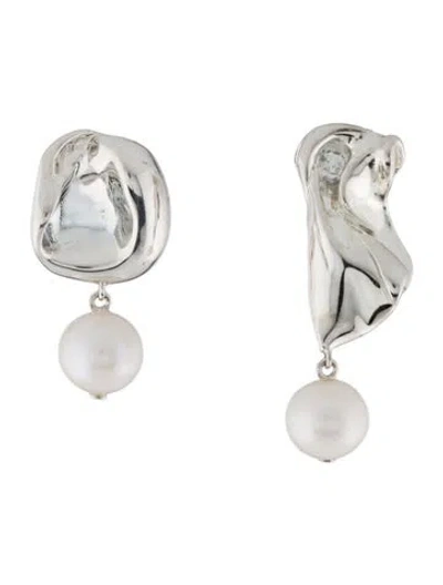 Pre-owned Completedworks X Merit Pearl Organic Crumpled Drop Earrings” In Multi