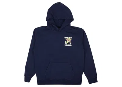 Pre-owned Complexcon Men's  X Verdy Navy Logo Graphic Hoodie In Blue
