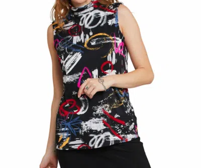 Compli K Graffiti Turtleneck Tank In Black